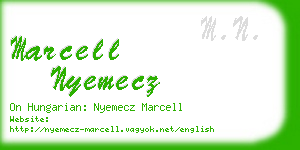 marcell nyemecz business card